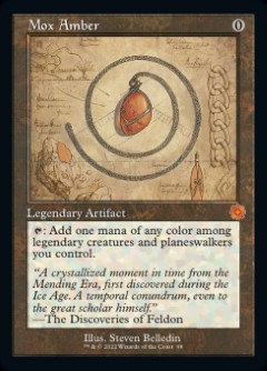 Mox Amber The Brothers' War - Retro Artifacts Schematics Frame